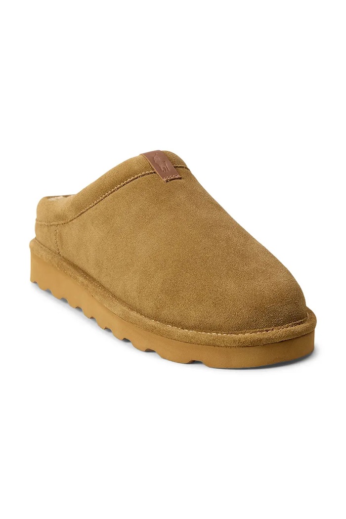 Polo Ralph Lauren Papuče za muškarce od brušene kože Reade Clog 843P18863003.200 smeđa AW26