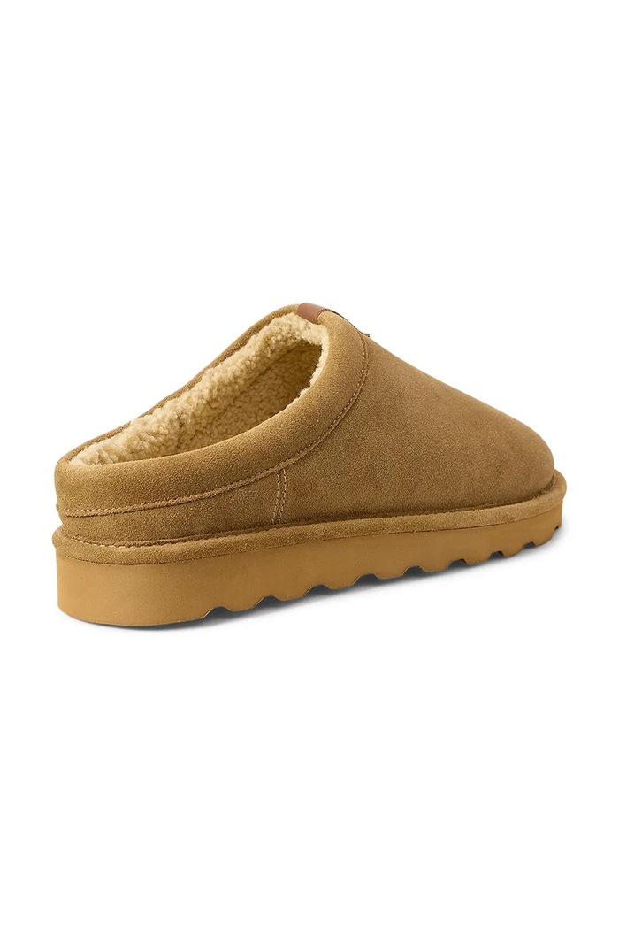 Obuća Polo Ralph Lauren Papuče za muškarce od brušene kože Reade Clog 843P18863003.200 smeđa