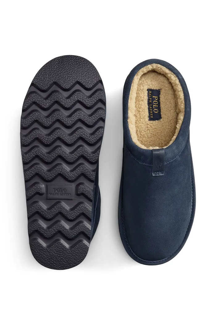 Пантофи мъжки от велур Reade Clog Polo Ralph Lauren 843P18863002.410 тъмносин