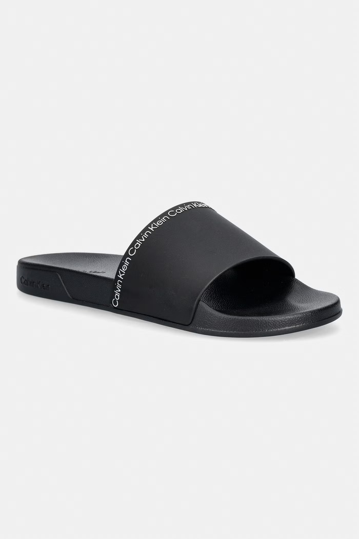 Calvin Klein natikači moški ESS SLIDE INSTITUTIONAL CV črna HM0HM02108.BEH