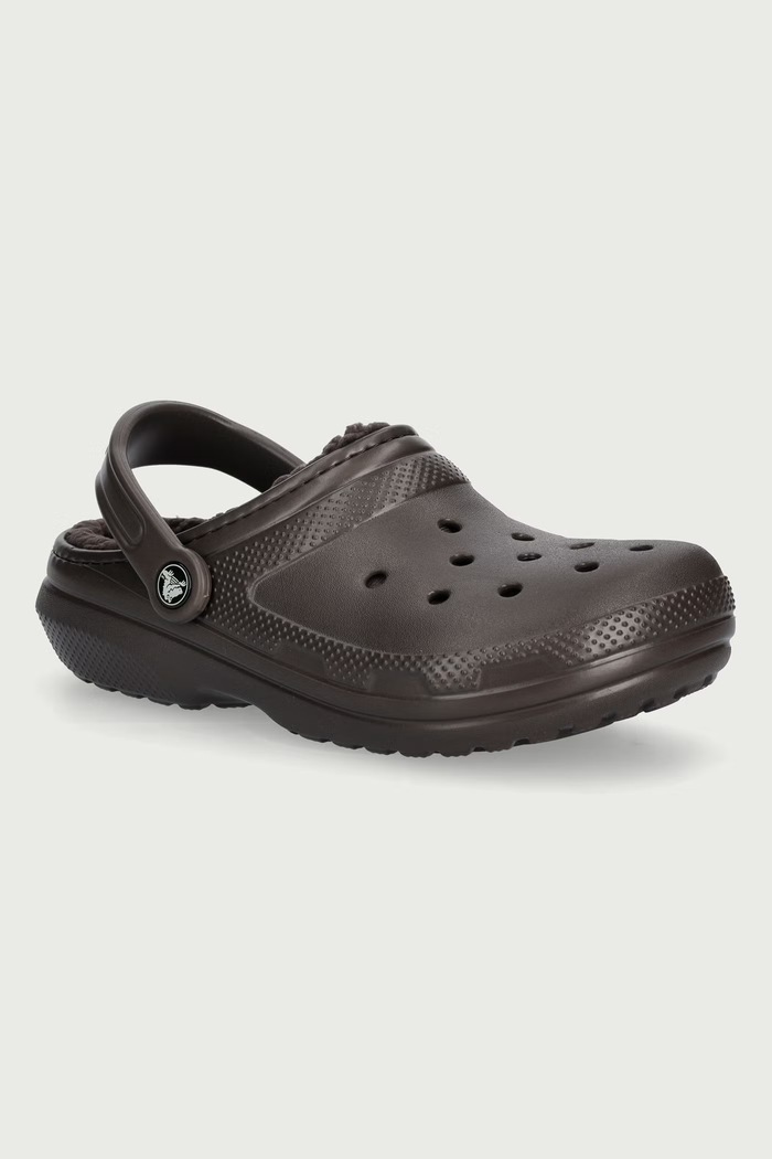 Crocs Kapcie Classic Lined Clog brązowy 203591.206