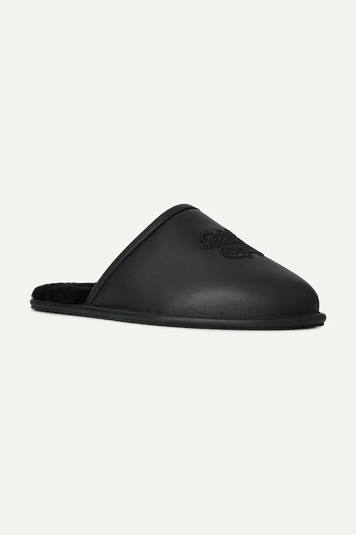 UGG Ugg x Willy Chavarria kapcie skórzane 1186777.BLK czarny AW26