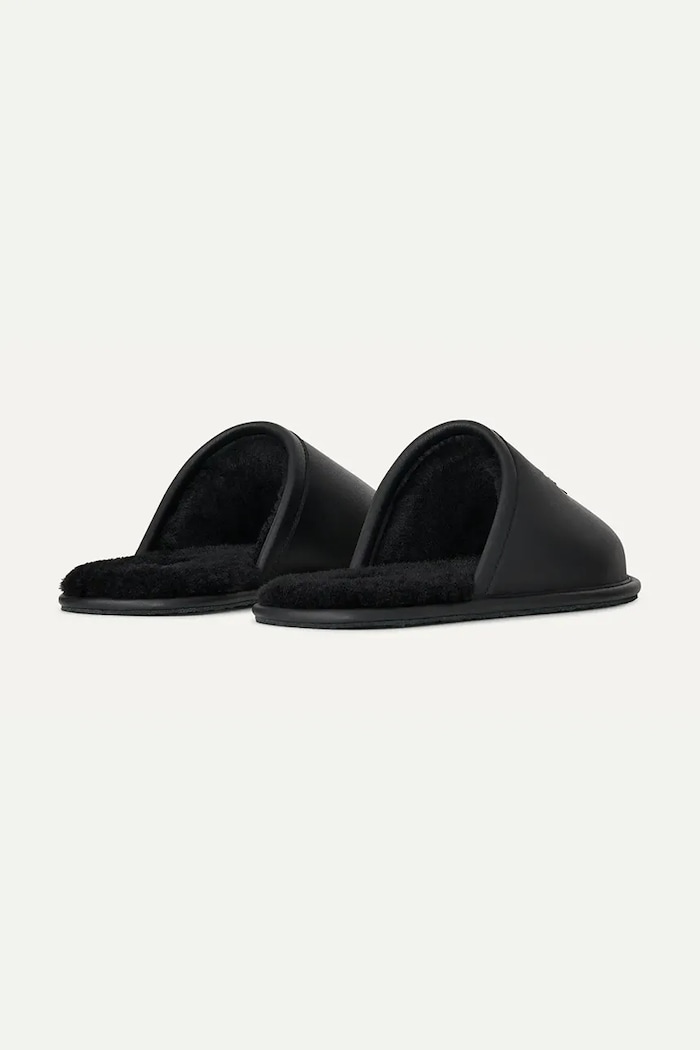 Obuwie UGG Ugg x Willy Chavarria kapcie skórzane 1186777.BLK czarny