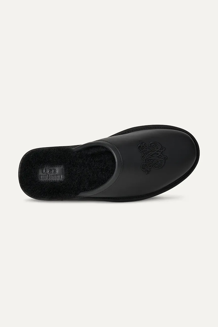 Ugg x Willy Chavarria kapcie skórzane UGG czarny 1186777.BLK