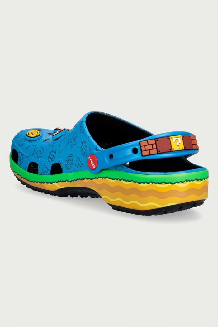 Klapki mules Classic Super Mario Core Clog Crocs 212138.90H niebieski