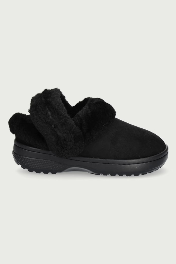 Crocs Kapcie Classic Unfurgettable Suede Clog 212106.001 czarny AW26