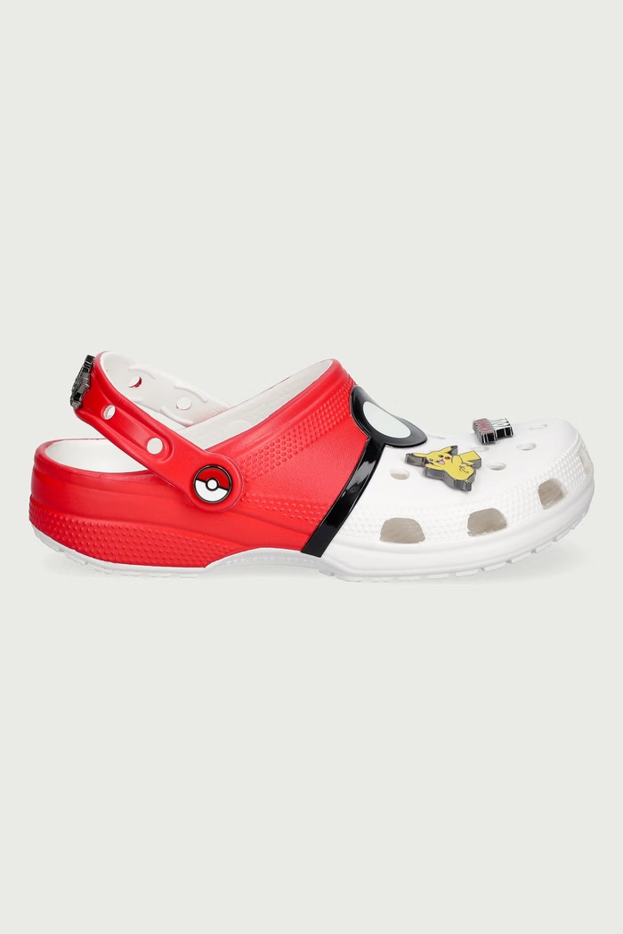 Obuwie Crocs Klapki mules Classic Pokemon Poke Ball Clog 212064.90H czerwony