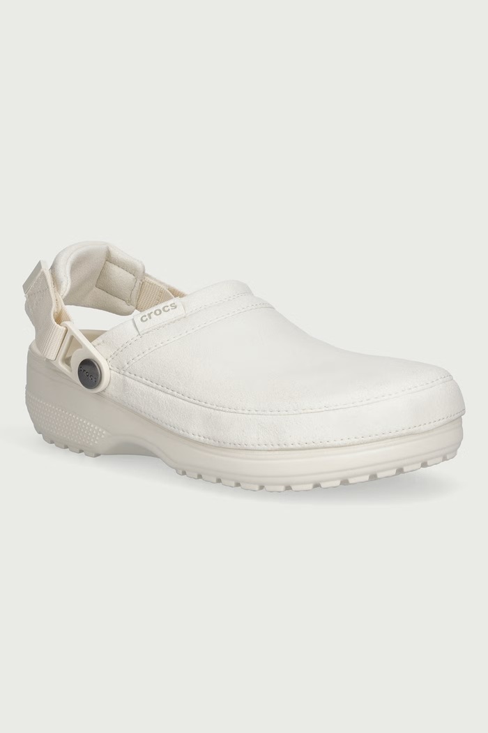 Crocs Klapki Classic Crafted Vegan Suede Clog beżowy 211930.2MD