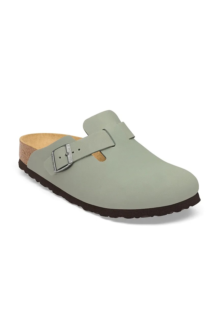 Birkenstock klapki mules skórzane Boston Oiled Leather 1032812 turkusowy AW26