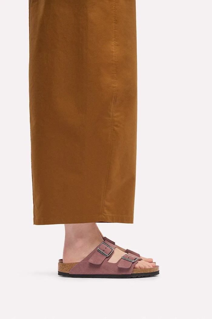 Birkenstock шльопанці замшеві Arizona Soft Footbed Suede Leather 1032747