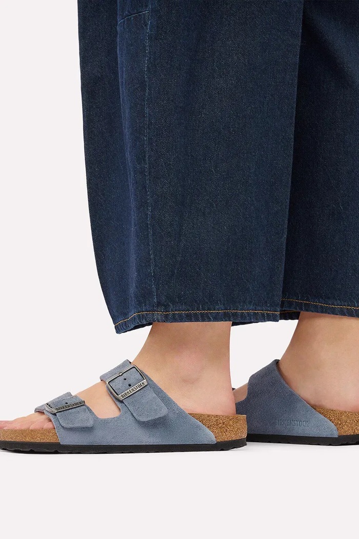 Birkenstock klapki zamszowe Arizona Suede Leather 1032735