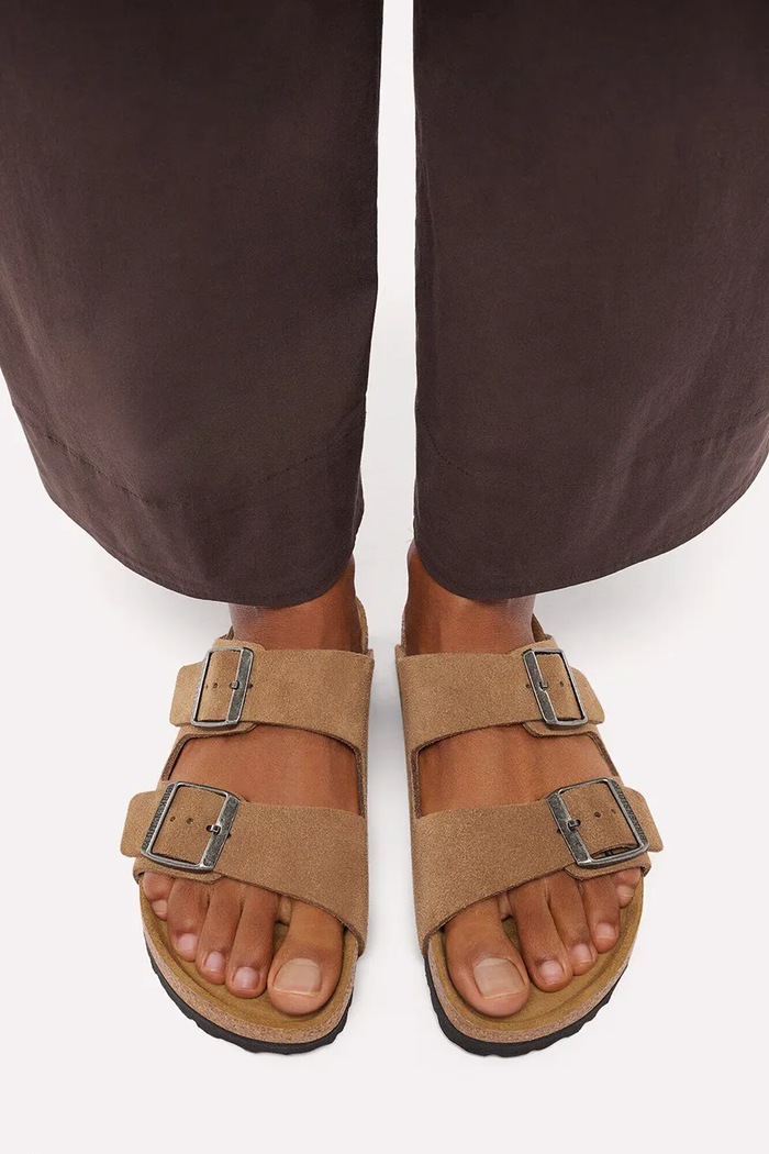Birkenstock šľapky semišové Arizona Suede Leather 1032678