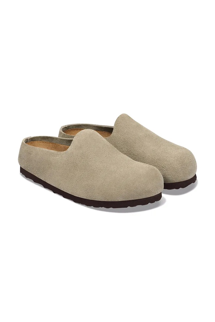 Взуття Birkenstock капці замшеві Amsterdam Wrapped Suede Leather 1032516 бежевий