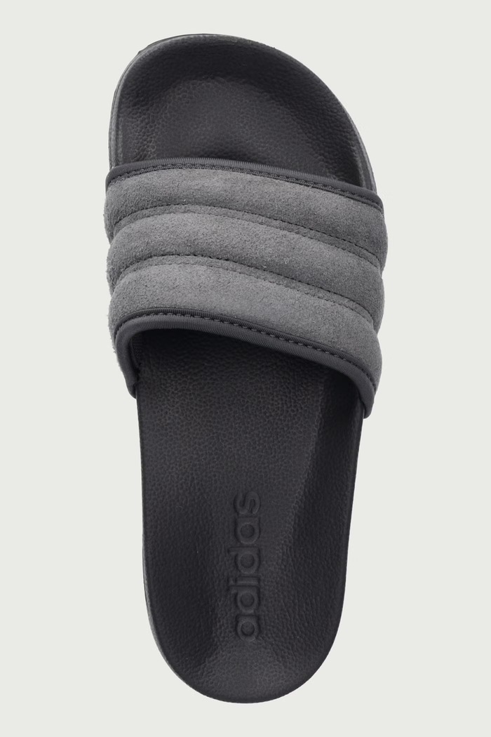 Σαγιονάρες σουέτ Adilette Noshower adidas JS2853 γκρί