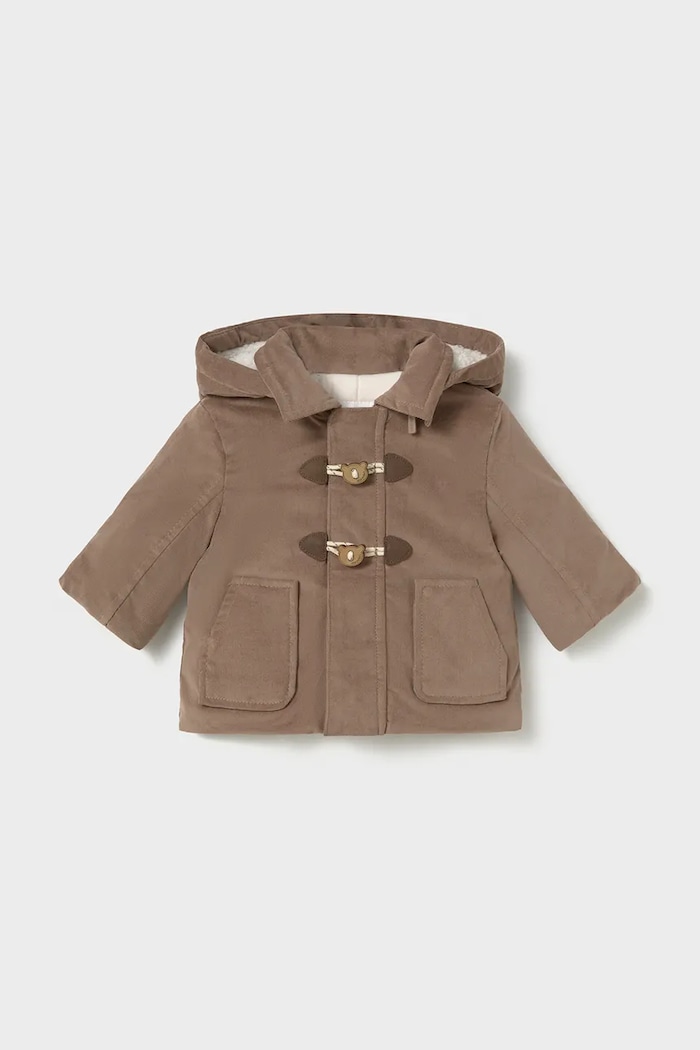 Mayoral Newborn Palton pentru copii cu bumbac maro 2414.1L.Newborn.9BY2