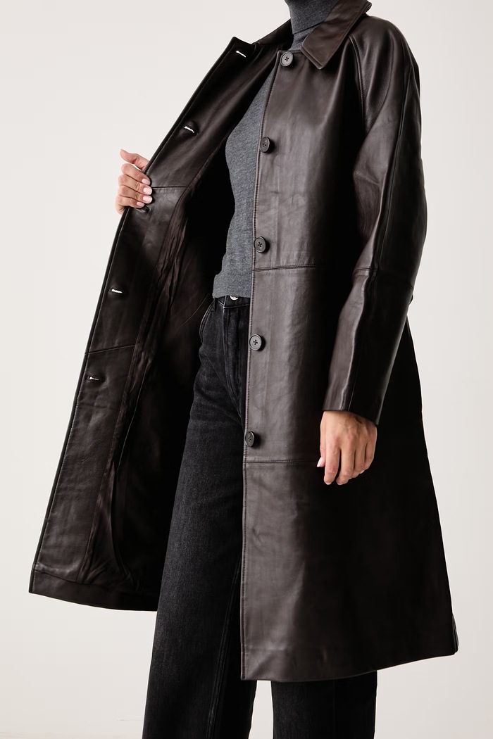Officine Generale Παλτό γυναικείο δερμάτινο CHRISTA W26WLTR550
