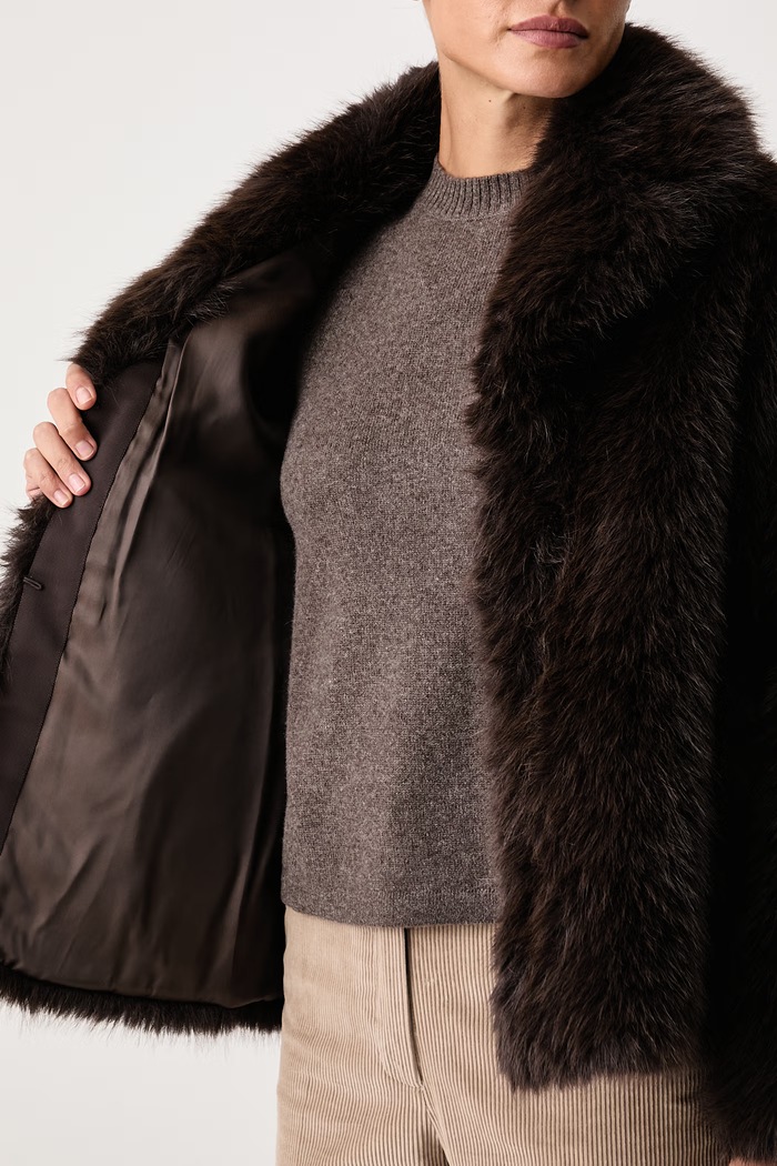Weekend Max Mara Płaszcz ze sztucznego futra damski WKIOZIOSO 2625086013600