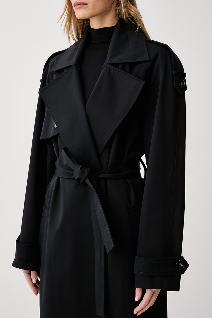 Płaszcz damski bawełniany SOLANGE COAT NOIR Le Privé LP00922 czarny