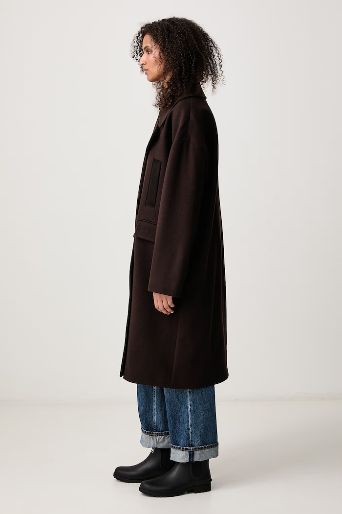Vivian płaszcz z wełną damski Barbour LWO0262BR71 brązowy