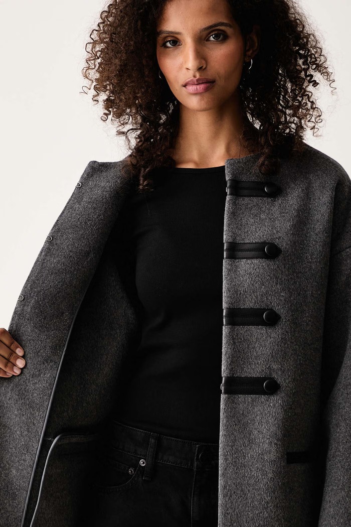 rag & bone Płaszcz damski z wełną Stefan RAFD26F0MOW