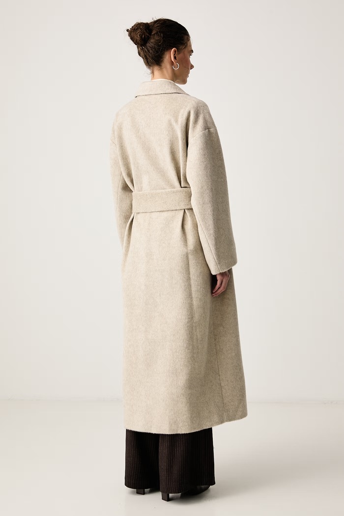 Odzież Isabelle Blanche Płaszcz damski wełniany IS26FW.J027.T027 beżowy