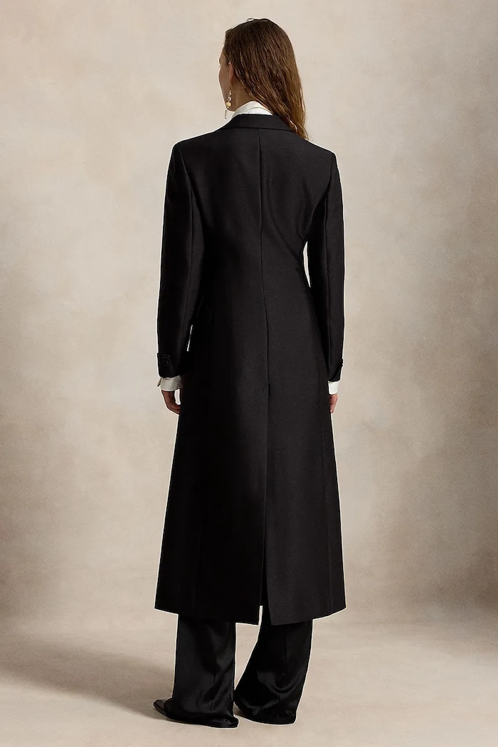 Polo Ralph Lauren Płaszcz damski z wełną 211B23762 czarny AW26