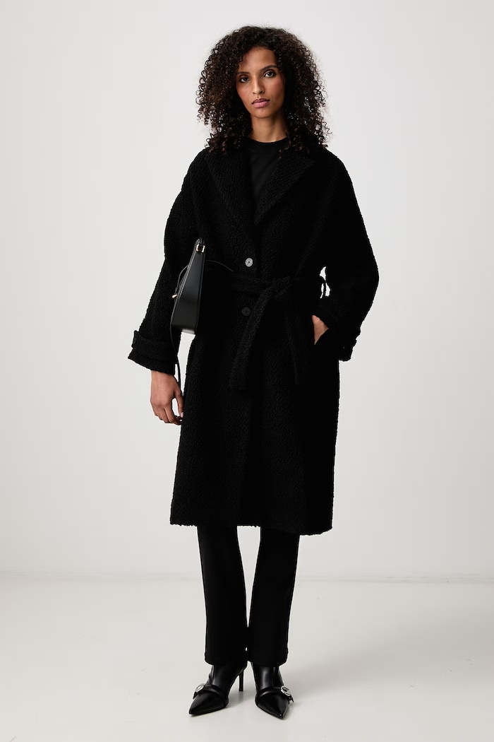 Maison Kitsuné Kaput s vunom za žene MRWWQ00WM2038 crna AW26