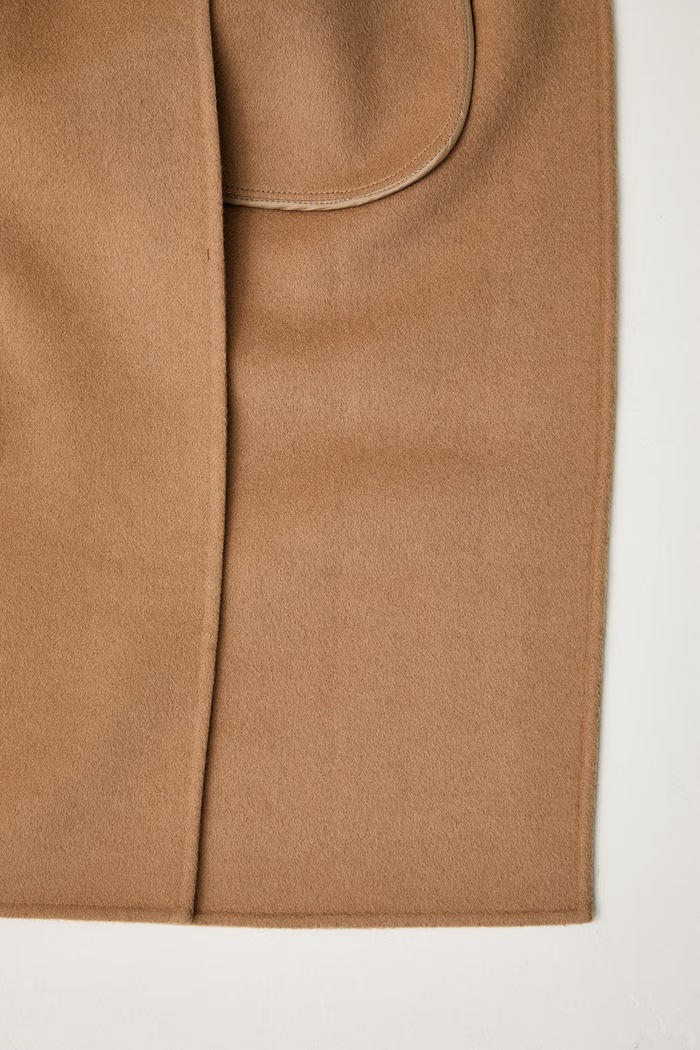 GANNI Splittable Trench płaszcz wełniany damski A1120001