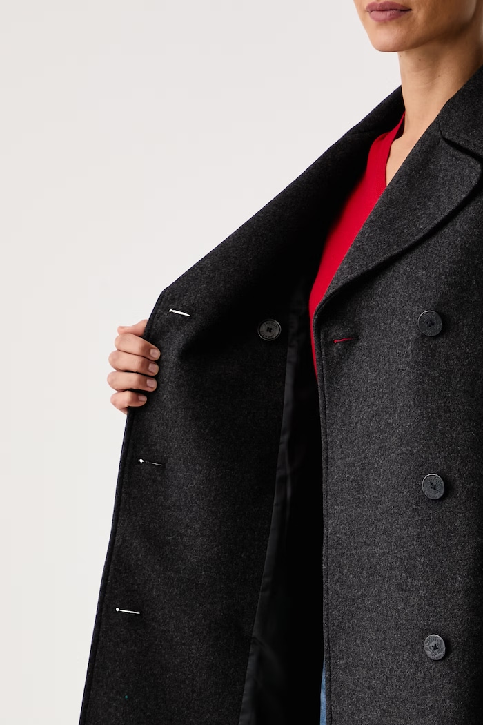 Lacoste Płaszcz damski z wełną BF8452