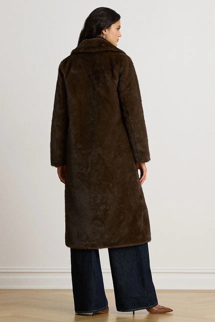 Lauren Ralph Lauren Płaszcz damski 297P23467 brązowy AW26
