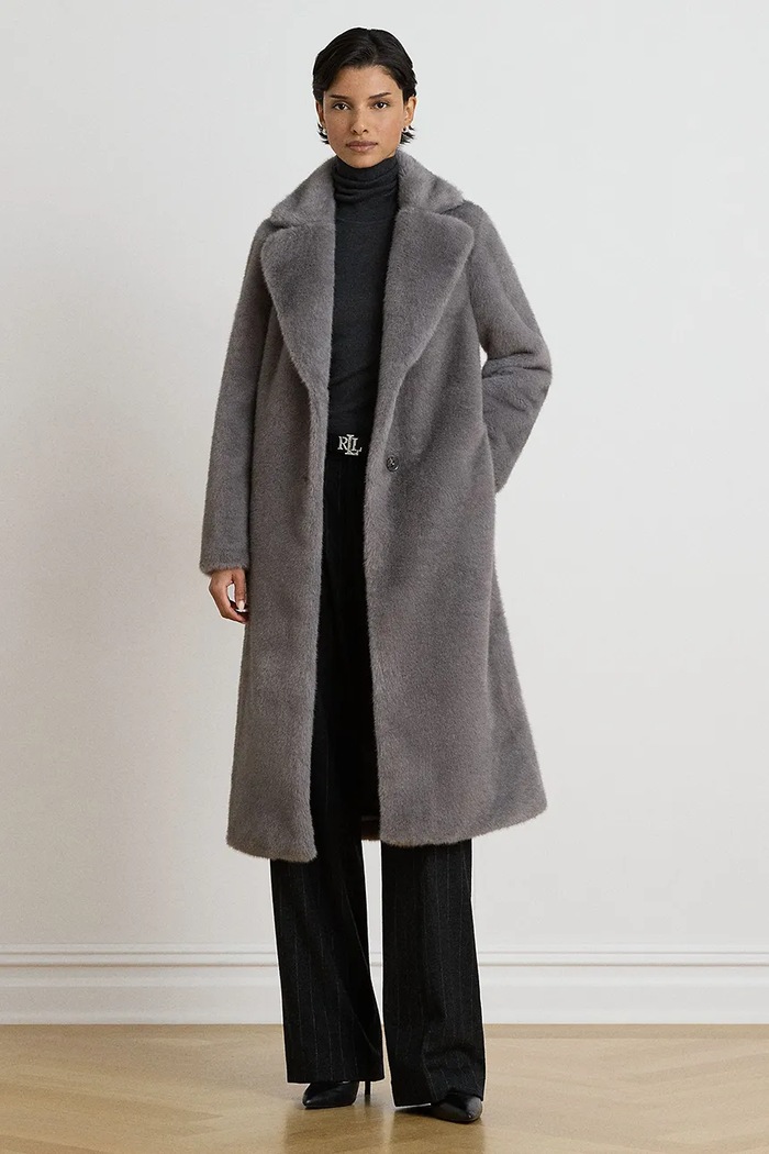 Lauren Ralph Lauren Płaszcz damski szary 297P23467