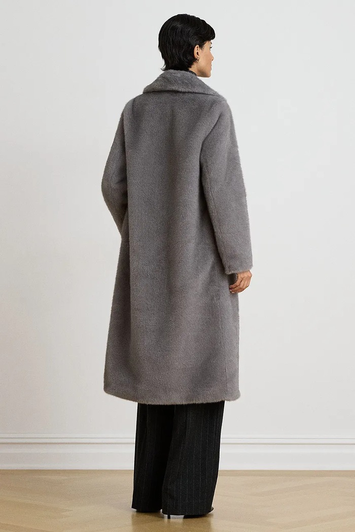 Lauren Ralph Lauren Płaszcz damski 297P23467 szary AW26