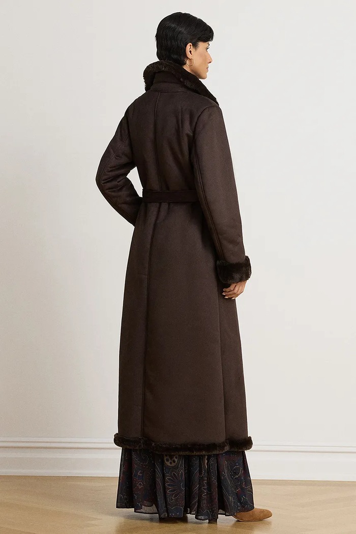 Lauren Ralph Lauren Płaszcz damski 297P23461 brązowy AW26