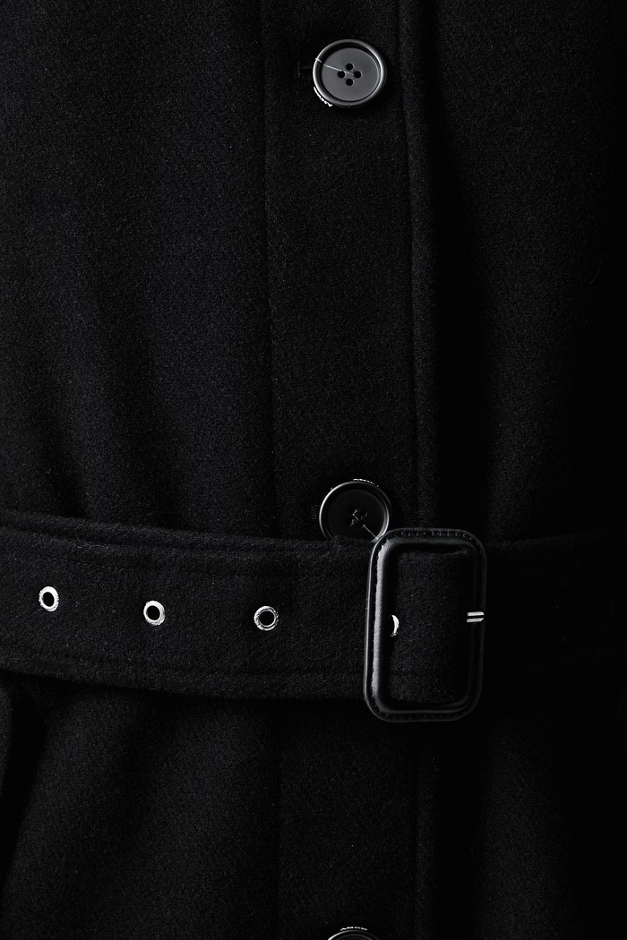 DKNY Płaszcz damski z wełną DLEMWZ86