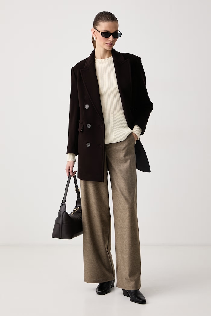 Max&Co. Női gyapjú kabát MAESTRO 2626086034200 barna AW26