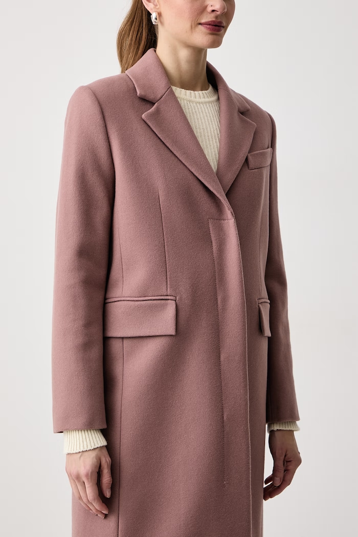 Płaszcz damski z wełną BACINI Max&Co. 2626016034200 różowy