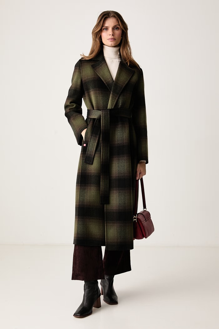 Max&Co. Płaszcz damski wełniany LONGRUNDBL 2626016033200 zielony AW26