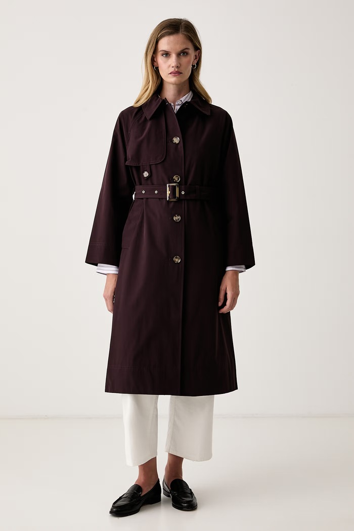 Barbour Prochowiec damski z bawełną Antonella fioletowy LSP0357