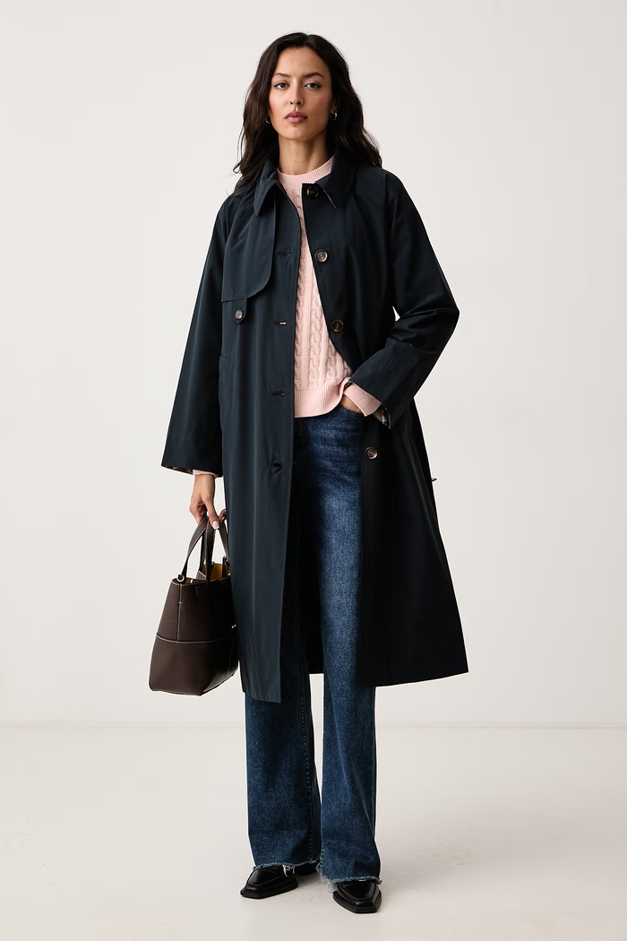Barbour Baloner za žene s pamukom Antonella LSP0357 mornarsko plava AW26