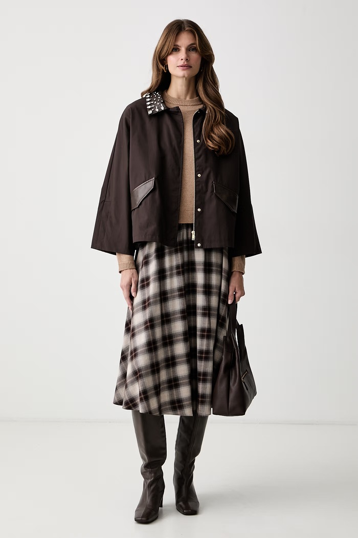 iBlues демісезонна куртка жіноча IBLFAVELLA 2627086071200 коричневий AW26
