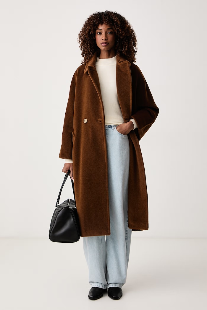 Marella Παλτό γυναικείο μάλλινο MLLSTARNA 2623016082200 καφέ AW26
