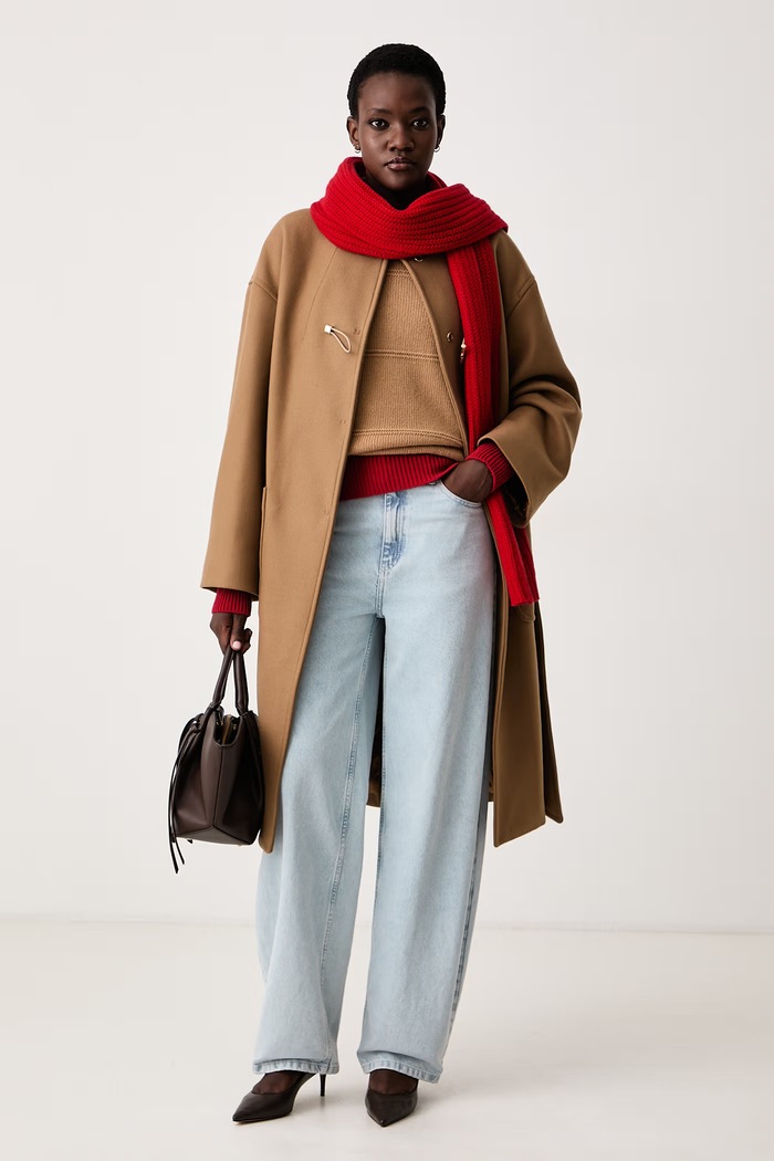 FAY Płaszcz damski z wełną NAW59533530YMV beżowy AW26