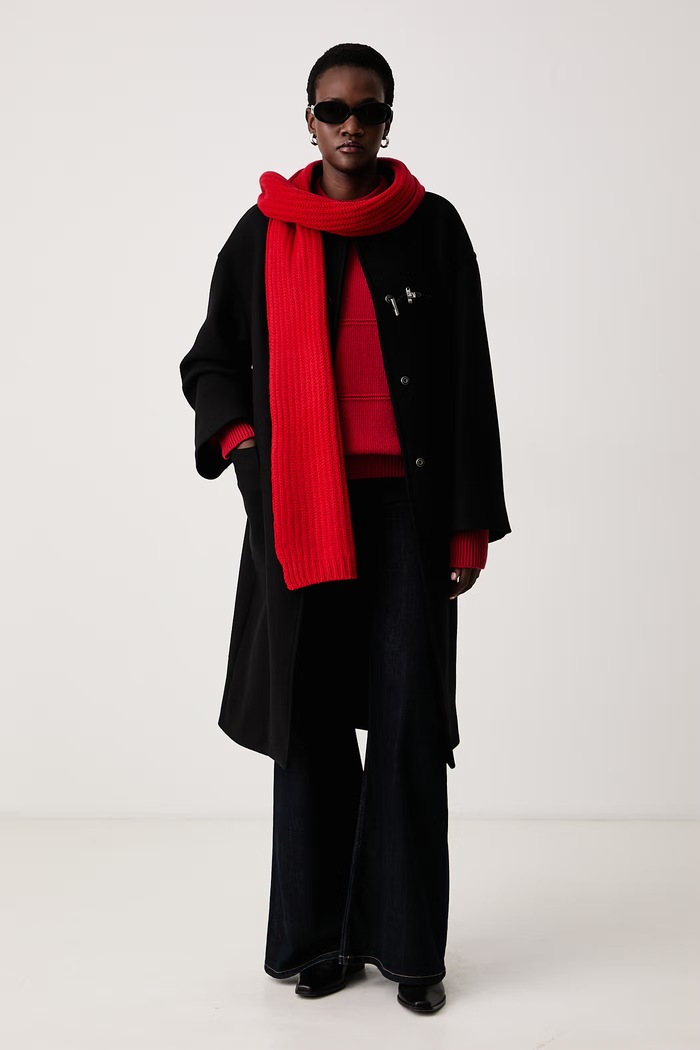 FAY Płaszcz damski z wełną NAW59533530YMV czarny AW26