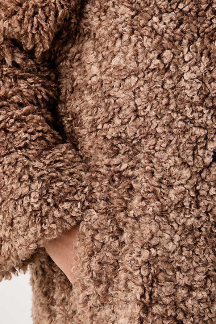 Płaszcz damski Malite-1 HUGO beżowy 50570962