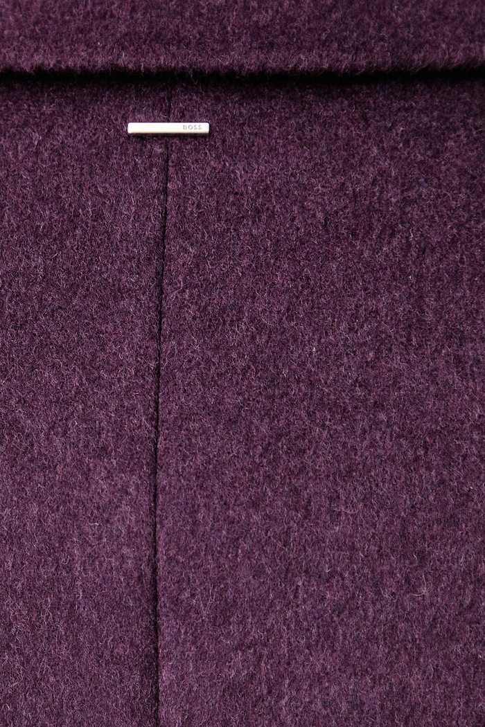 Płaszcz damski wełniany Classin1 BOSS 50574982 fioletowy