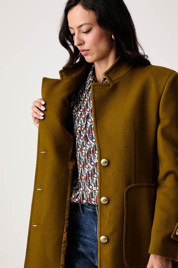 Pinko Elegantný kabát dámsky s vlnou 107783.A3O3