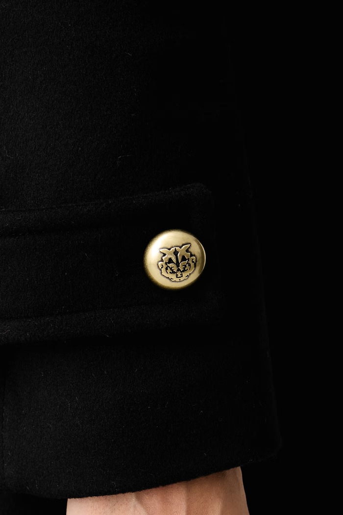 Pinko Elegantný kabát dámsky s vlnou 107783.A3O3
