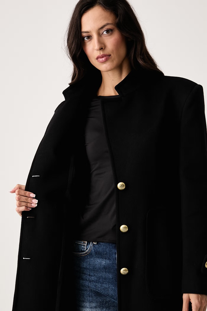 Pinko Elegantný kabát dámsky s vlnou 107783.A3O3