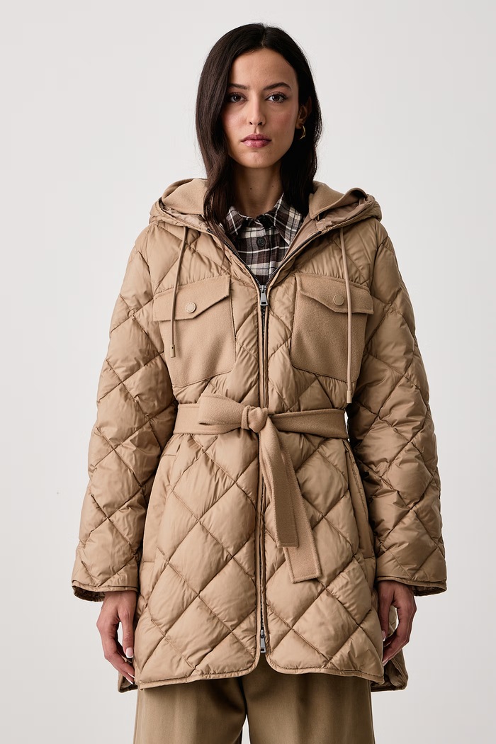 Weekend Max Mara Kurtka puchowa damska WKDFIDATO beżowy 2625496022600