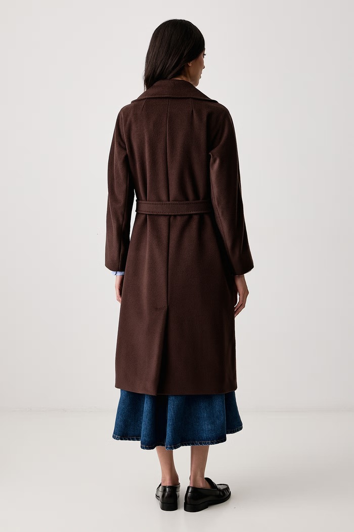Îmbrăcăminte Weekend Max Mara Palton pentru femei din lână WKDRESINA 2625016102600 maro
